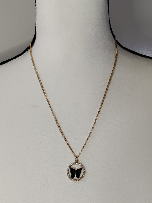 Black Butterfly necklace